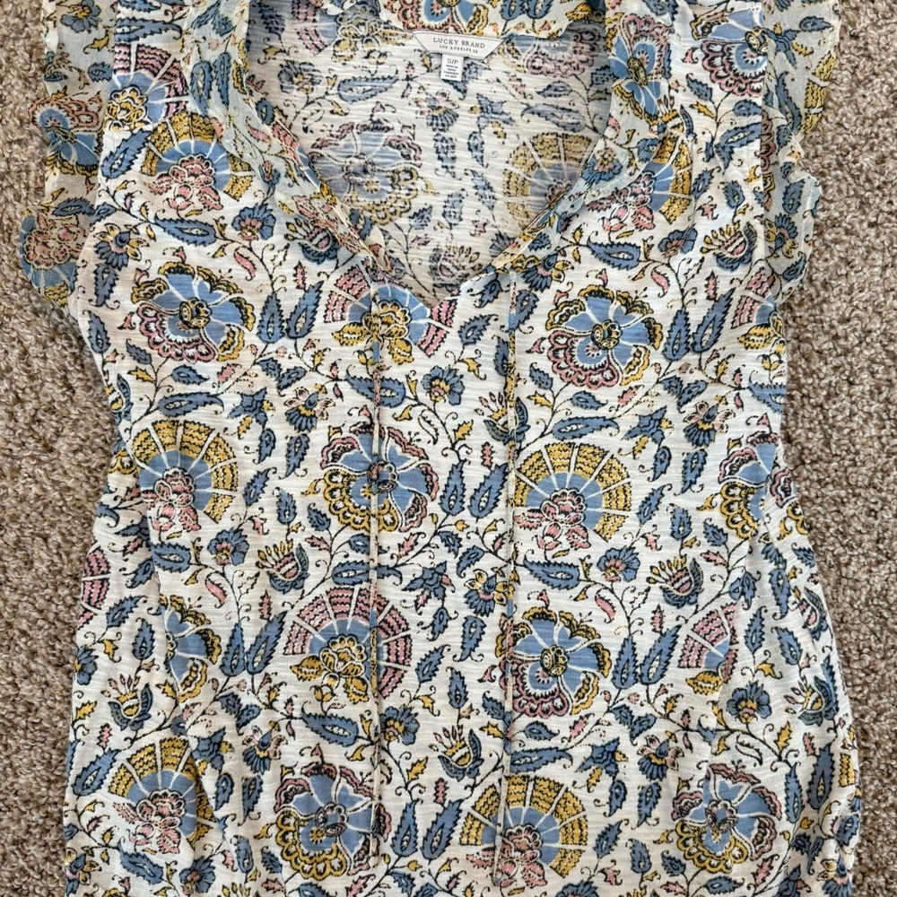 Lucky Brand Floral Print Women's Top